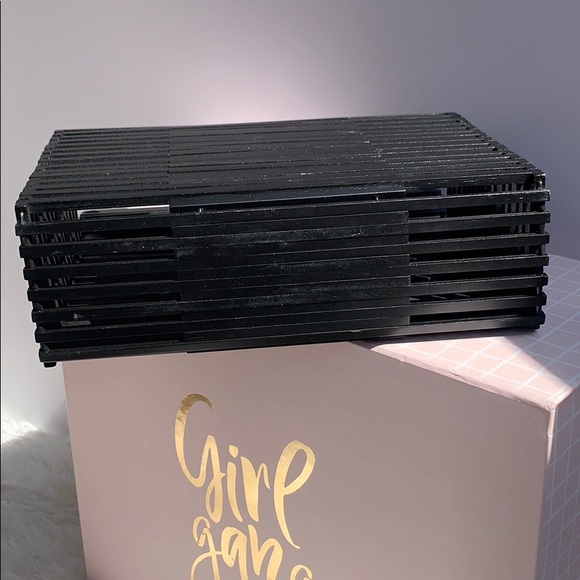 Urban Outfitters wooden black caged bag - Picture 7 of 8